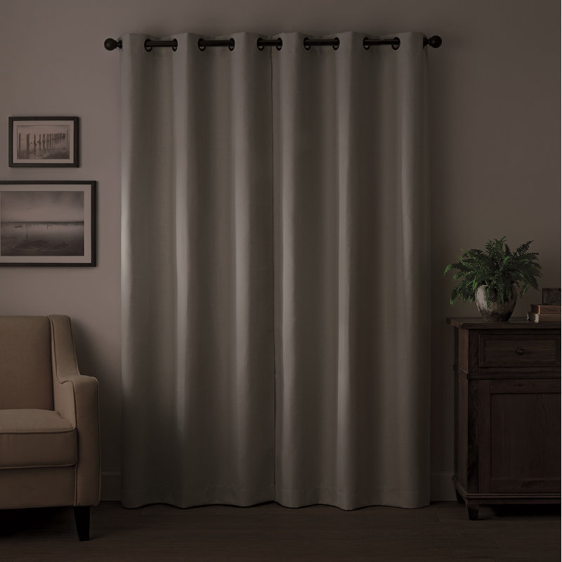 Gabriella Blackout Curtain Single Panel, 40" W x 63" L, Indigo