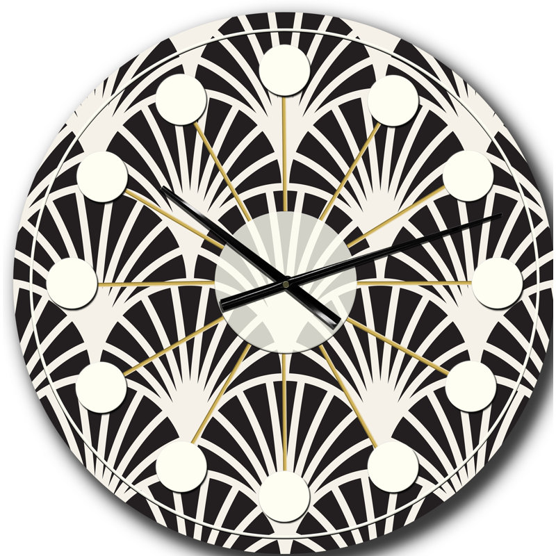 Horloge murale rétro Mid-Century, Grand