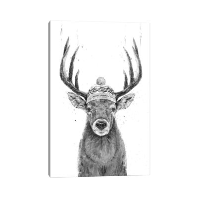 Let's Go Outside In Black And White by Balazs Solti - Print on Canvas