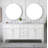 Rivers 72'' Double Bathroom Vanity with Marble Top-418748151