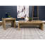 Table basse rectangulaire en bois d'ingénierie