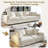 Almonte 103'' Extra-Long Modular Sofa with Chaise Conversion and 2 Throw Pillows-1451180631