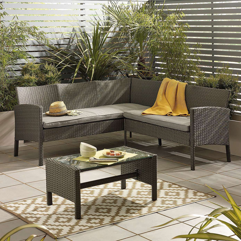  Corner Sofa Set, Grey