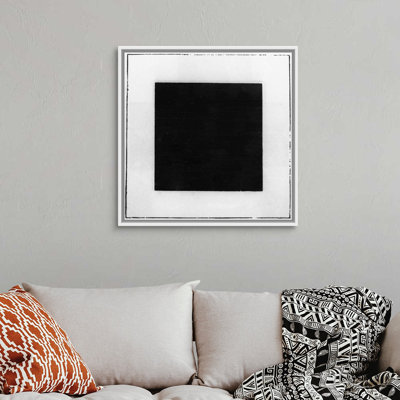 Reproduction sur toile flottante carrée noire de Kazevin Séverinovitch Malevitch