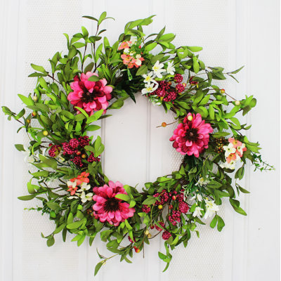 Couronne de soie de 19 po pivoine à fleur moyenne