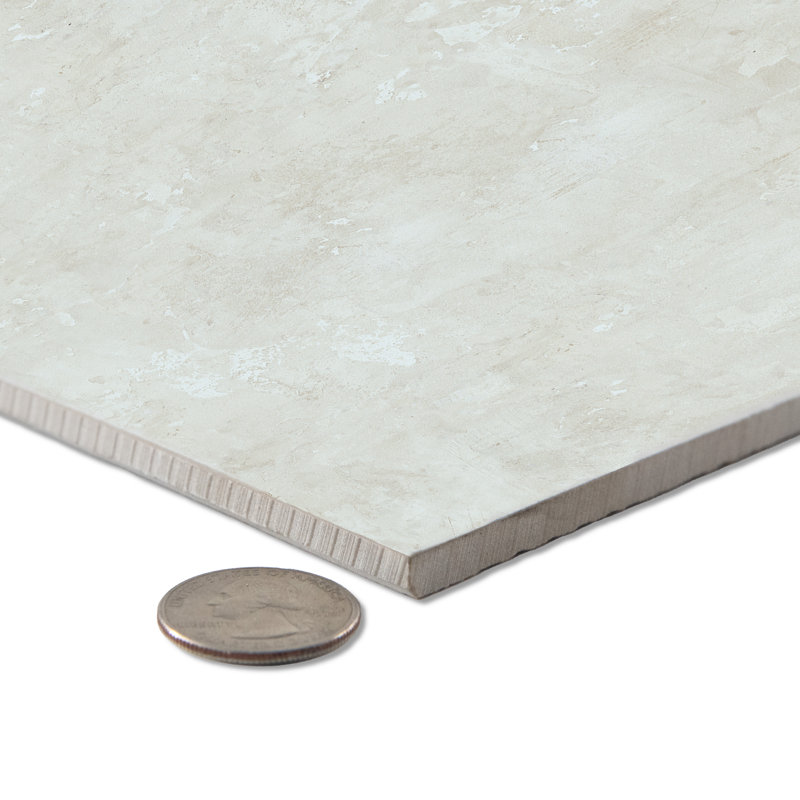 Pictura 23-1/2 In. X 47 In. Porcelain Floor And Wall Tile, White