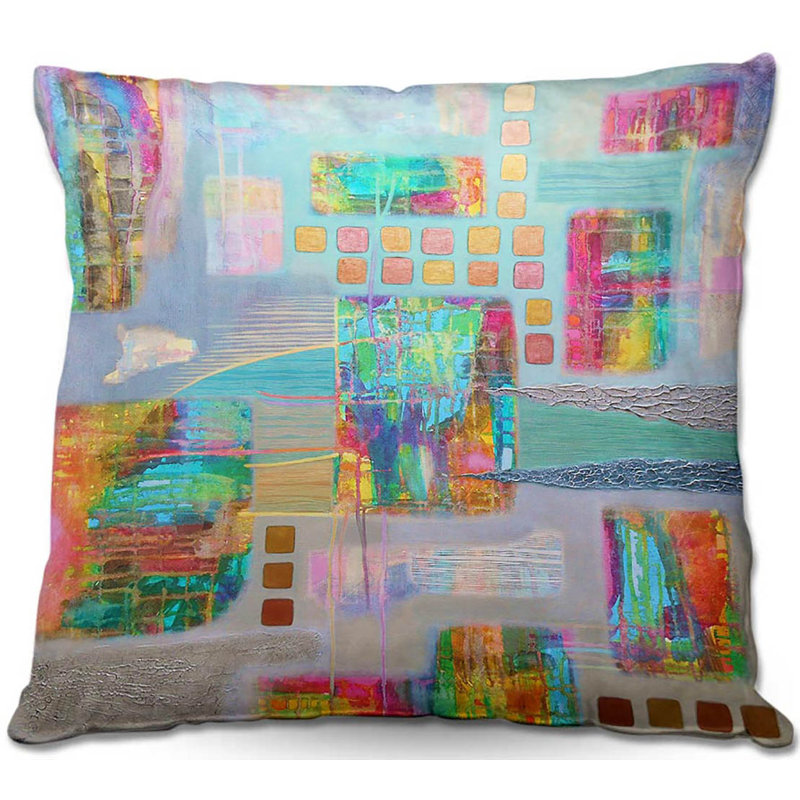 Patchwork Reversible Throw Pillow, 16" x 16"