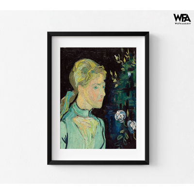Adeline Ravoux par Vincent Van Gogh, estampes de personnages célèbres, reproduction d'art de femme, art de portrait féminin, impression de visage féminin, portrait de Van Gogh