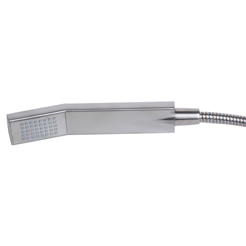 1 Handle Floor Tub Filler with Diverter, Brushed Nickel
