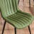 Heitger Faux Leather Upholstered Side Chairs Modern Wingback Dining Chairs with Metal Legs-1344348137