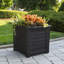 Pot à fleurs carré en résine avec réservoir d'eau Lakeland-545212362-545212375