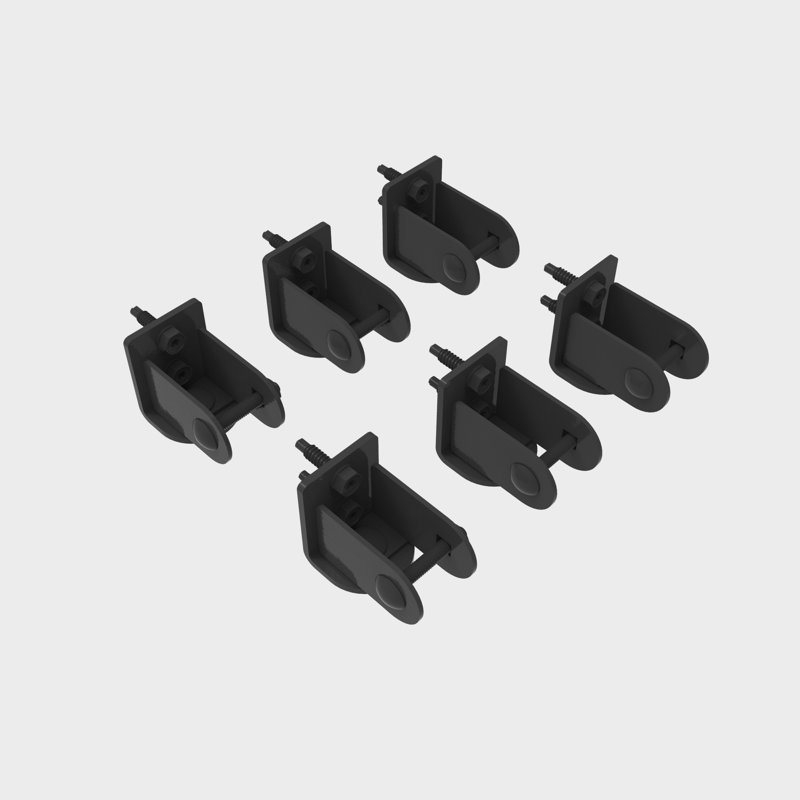Versai Fortress Building Products Gloss Black Metal Bracket