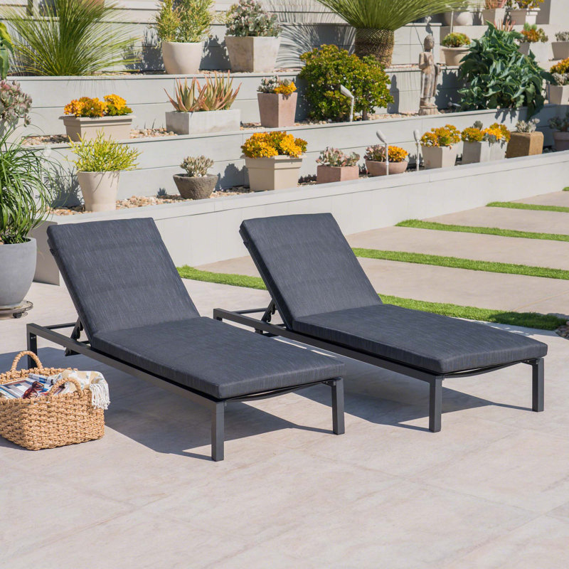 Chaise longue parfaite pour les espaces extérieurs