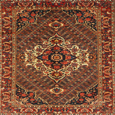 Tapis oriental brun / rouge / beige
