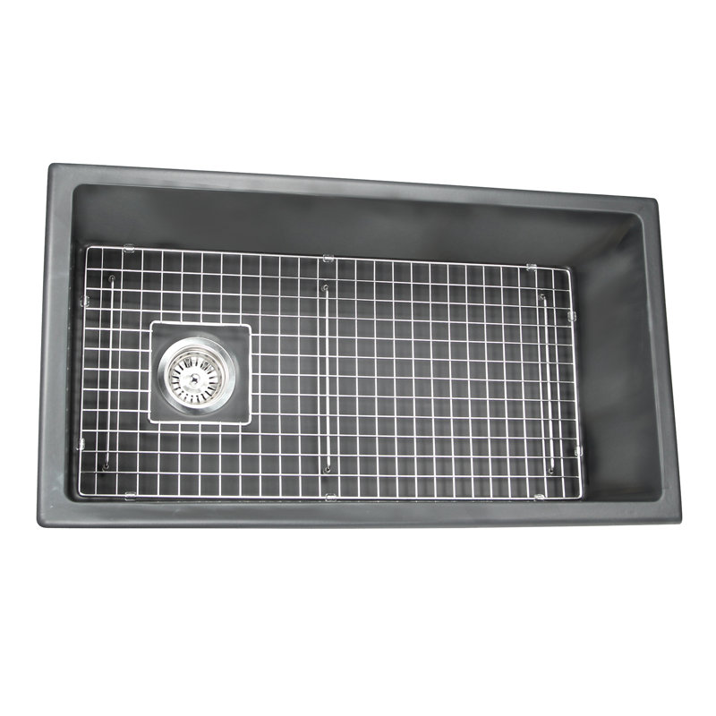Évier de cuisine encastrable / encastrable 34,25 po x l 18,5 po avec accessoires