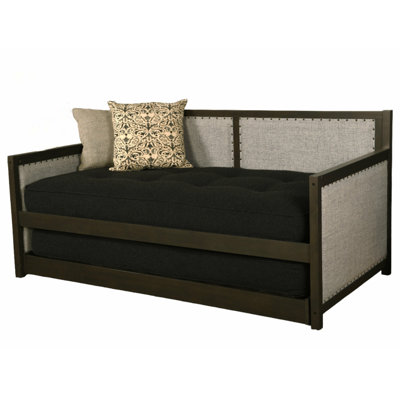 Corena Twin Solid Wood Daybed with Trundle and Mattress by Red Barrel Studio