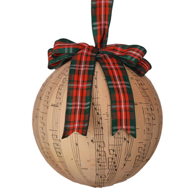 5" Musical Note Ball Ornament