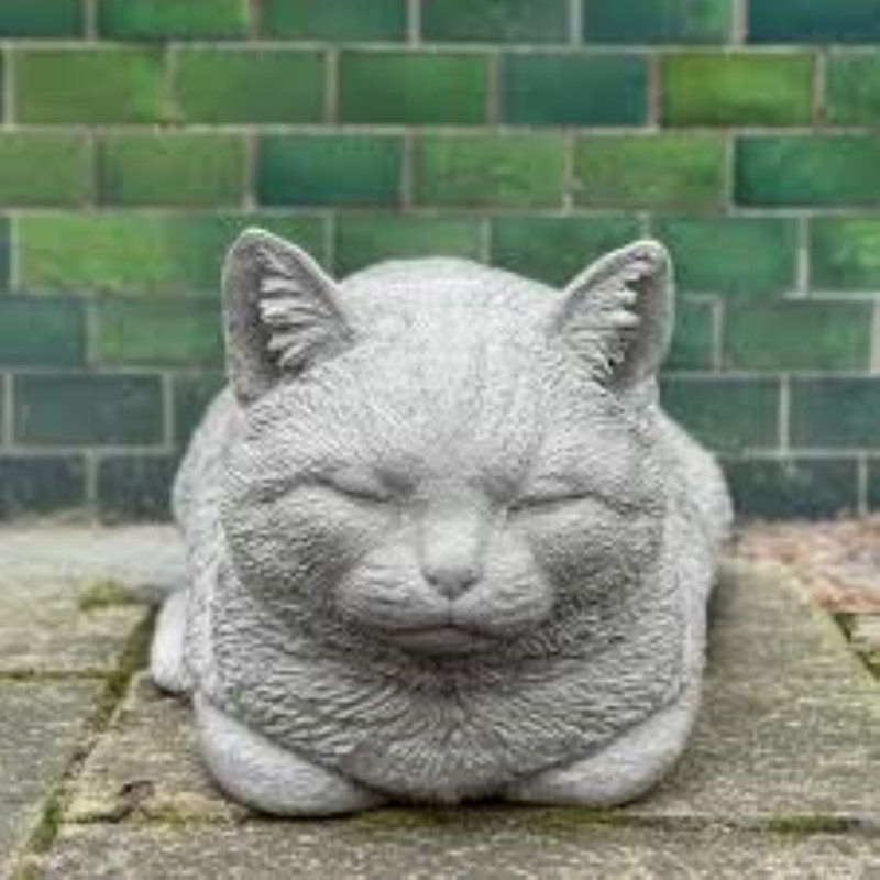 Realistic Cute Cat Garden Statue For Outdoor & Indoor Decor