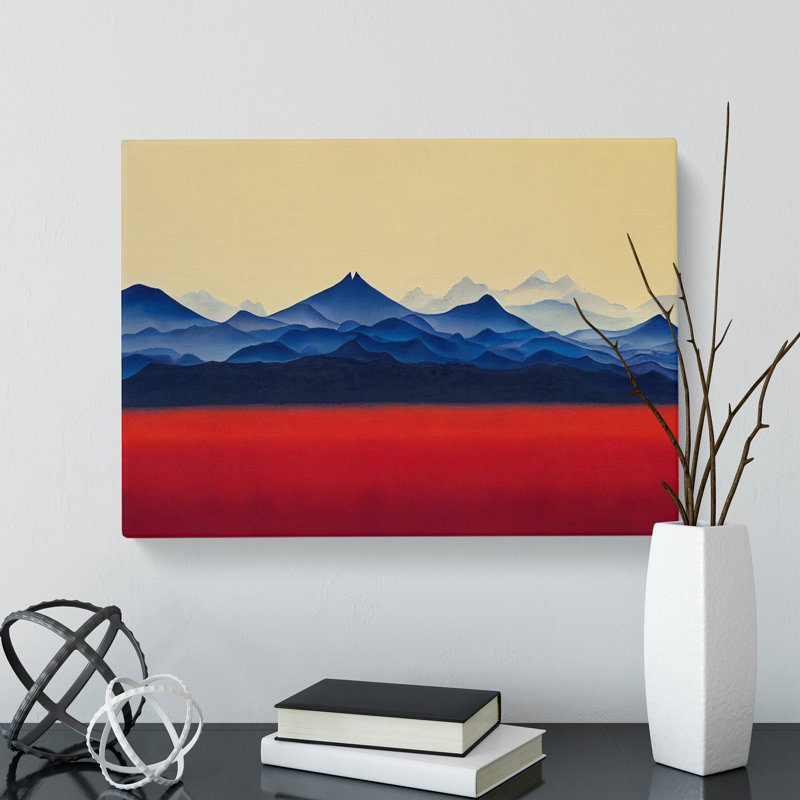 Desirable Mountain Abstract - Wrapped Canvas, 35cm H x 50cm W x 3cm D