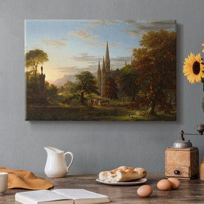 Le départ-Thomas Cole-Gallery, toile tendue-1837