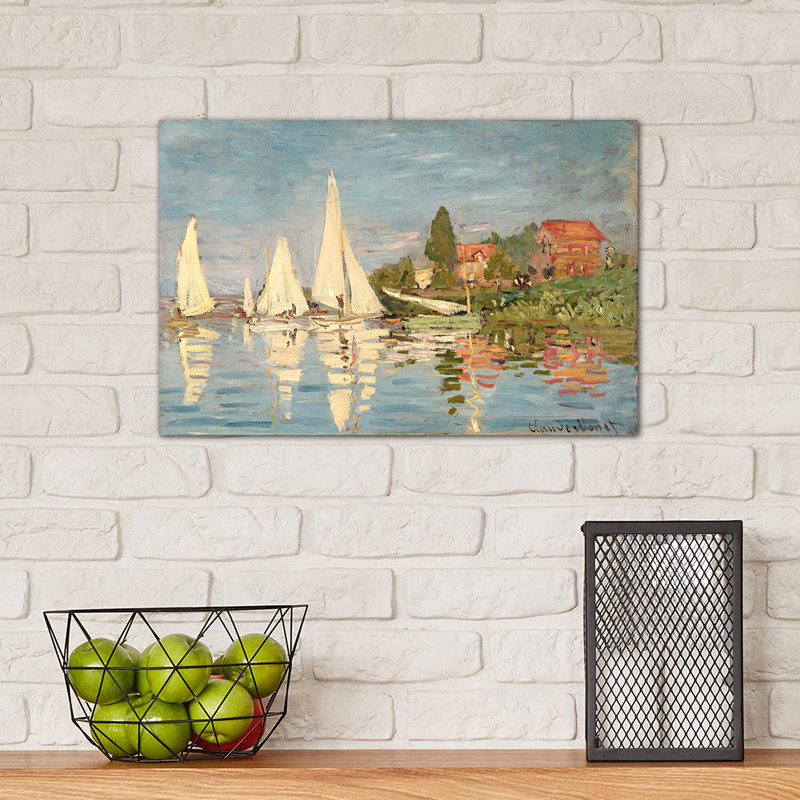 Claude Monet - Print on Canvas, No Frame, 66.04 cm H x 45.72 cm W x 1.91 cm D
