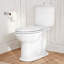 Oak Hill Two-Piece Elongated Toilet In Canvas White
