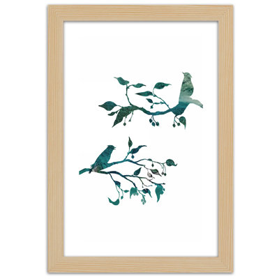 Birds On Branches - Single Picture Frame Print