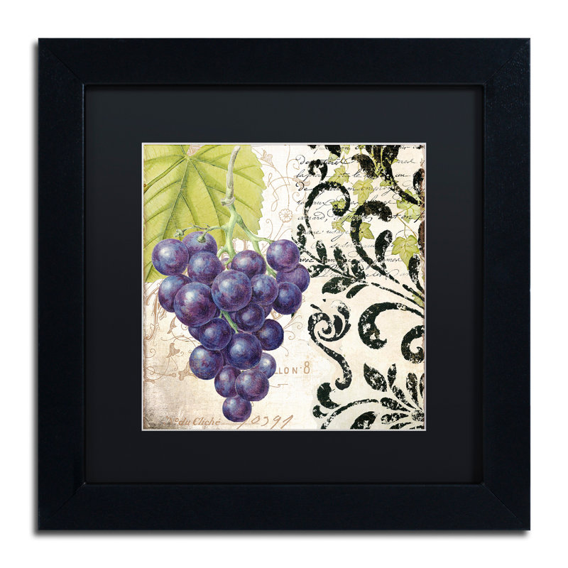 Jadaya «Les Fruits Jardin II», impression encadrée, H 11 po x l 14 po x P 0,5 po, Noir