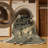 Machine Washable Vehicles And Transportation Armored Train Vintage Oriental Rug in Brown – Beige Binding-216116406