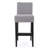 30-Inch Fabric Barstool With Solid Wood Frame