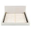 Queen Size Upholstered Platform Bed With Velvet Fabric-2024385015