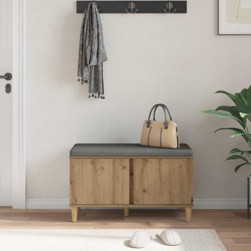 Storage Bench, 46cm H x 80cm W x 38cm D, Artisan Oak
