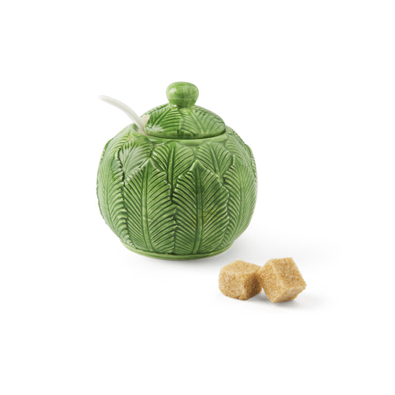 Foliage Sugar Bowl with Lid