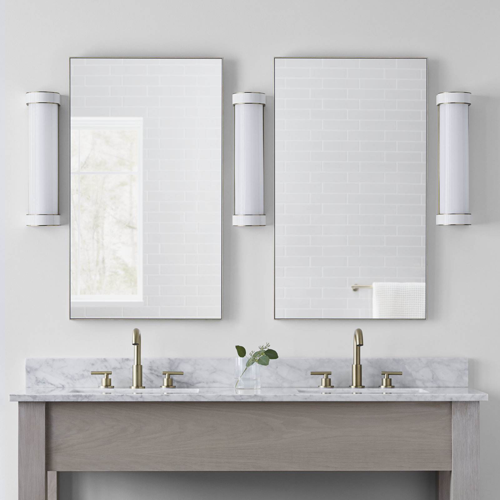 Monroe Single Alabaster Dimmable Vanity Light, Polished Nickel