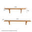 Tablette murale flottante en bois massif-969863856