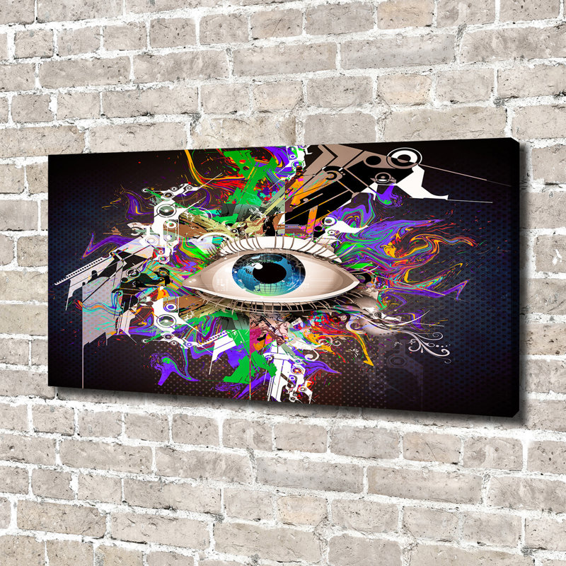 Abstract Eye - Wrapped Canvas Print