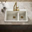 Riverby 33 In. Top-Mount Double-Bowl Kitchen Sink-1017940970-1017940971-1035019190