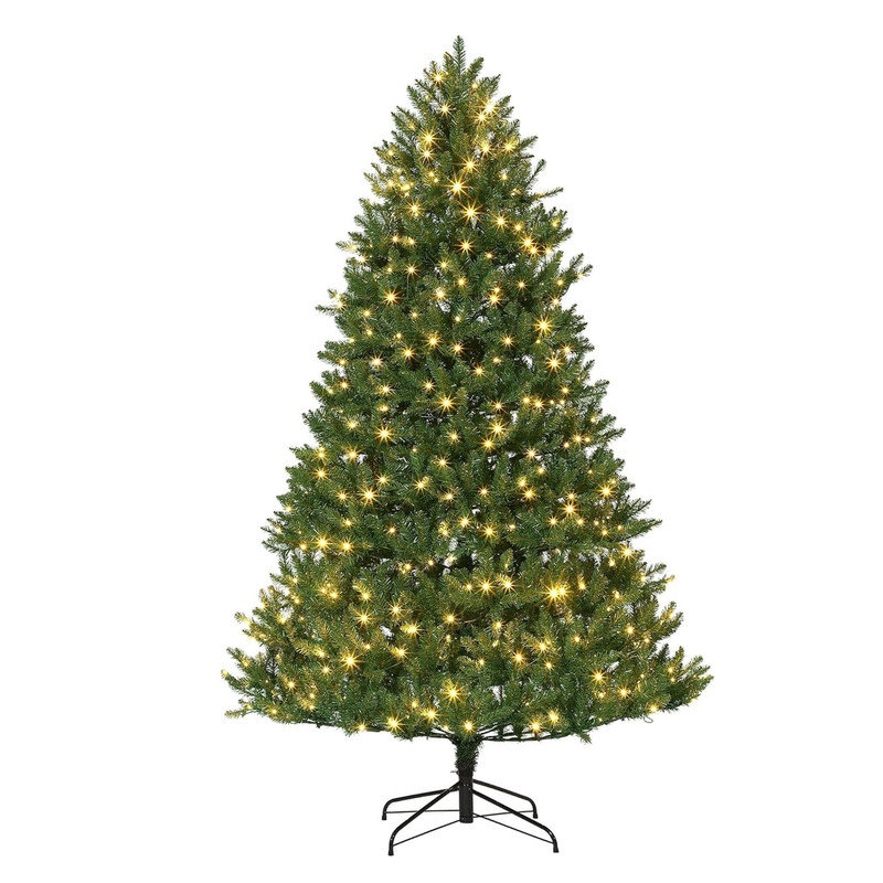 Lighted Artificial Christmas Tree, 210cm H