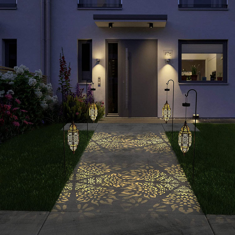 Solar Powered Integrated LED Iron Fence Post Cap Light
