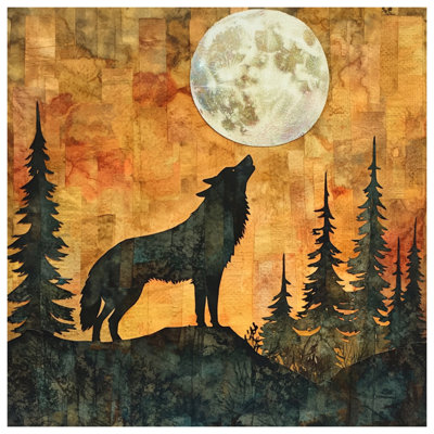 Couvre-lit loup