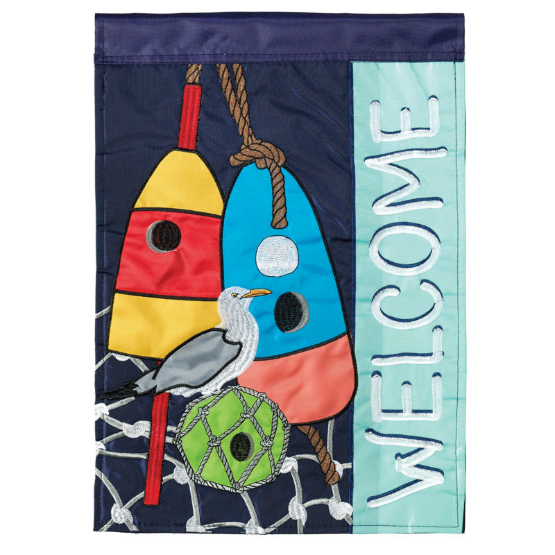 Traditional Multi-Color Polyester Garden Flag, 18" x 13"