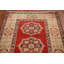 Tapis de couloir traditionnel rouge géométrique 4 x 13