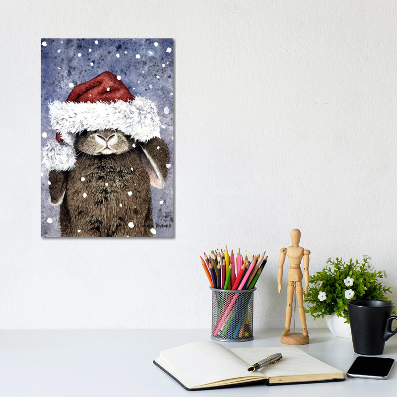 Kris Kringlypaws by Maggie Vandewalle - Wrapped Canvas Print, 31cm H x 20.5cm W x 1.9cm D