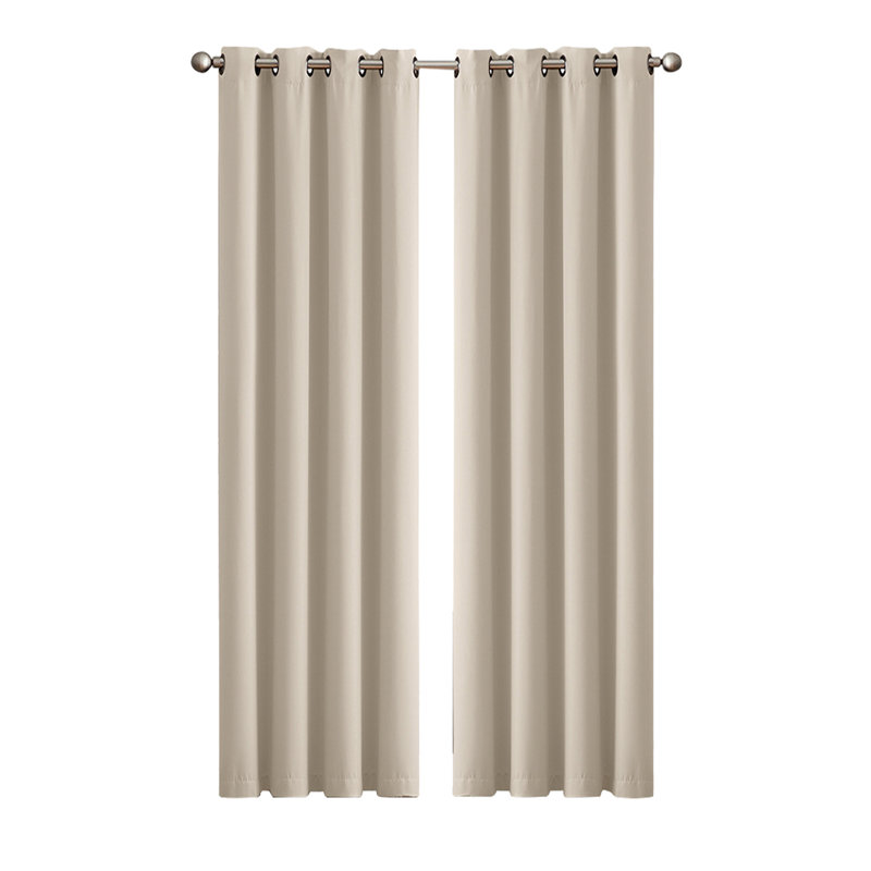 Rohde Blackout Sliding Panel Pair, Beige, 46cm Width x 72cm Drop
