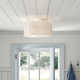 Mamchand 3 Light Fabric Semi Flush Mount