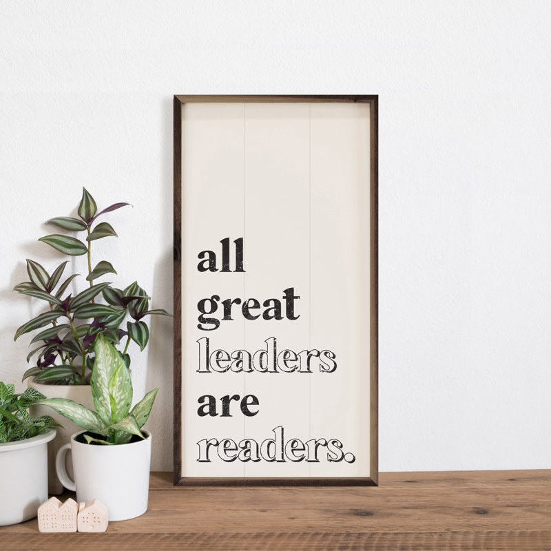 Leaders Are Readers, H 16 po x l 8 po
