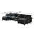 140.9-Inch U-Shaped Modular Sectional Sofa-1519248420