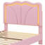 Lit plateforme tapissier Sleek Curved Design-114346595-114346598