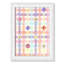 Impression sur papier à carreaux unique avec fleurs-47836585-47836574