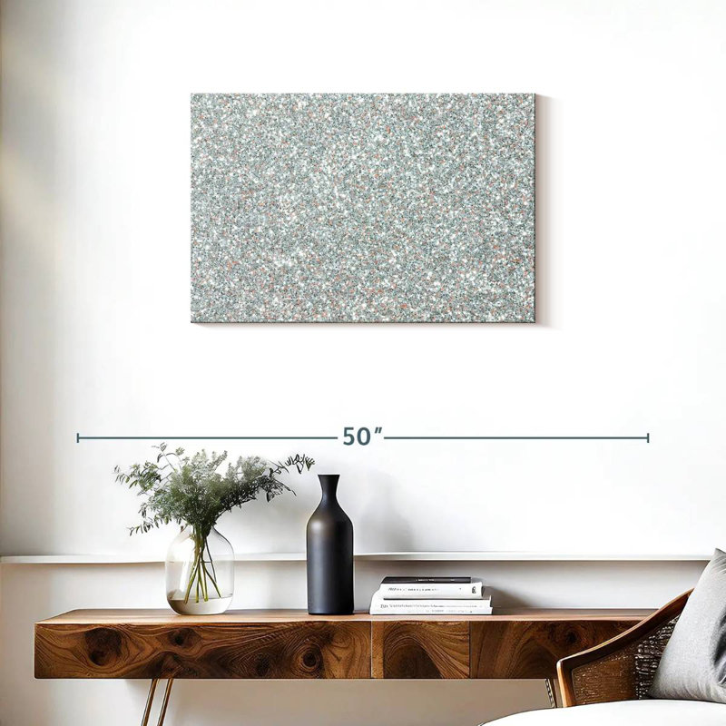 Kerner Silver Glitter Abstract, 20" H x 30" W